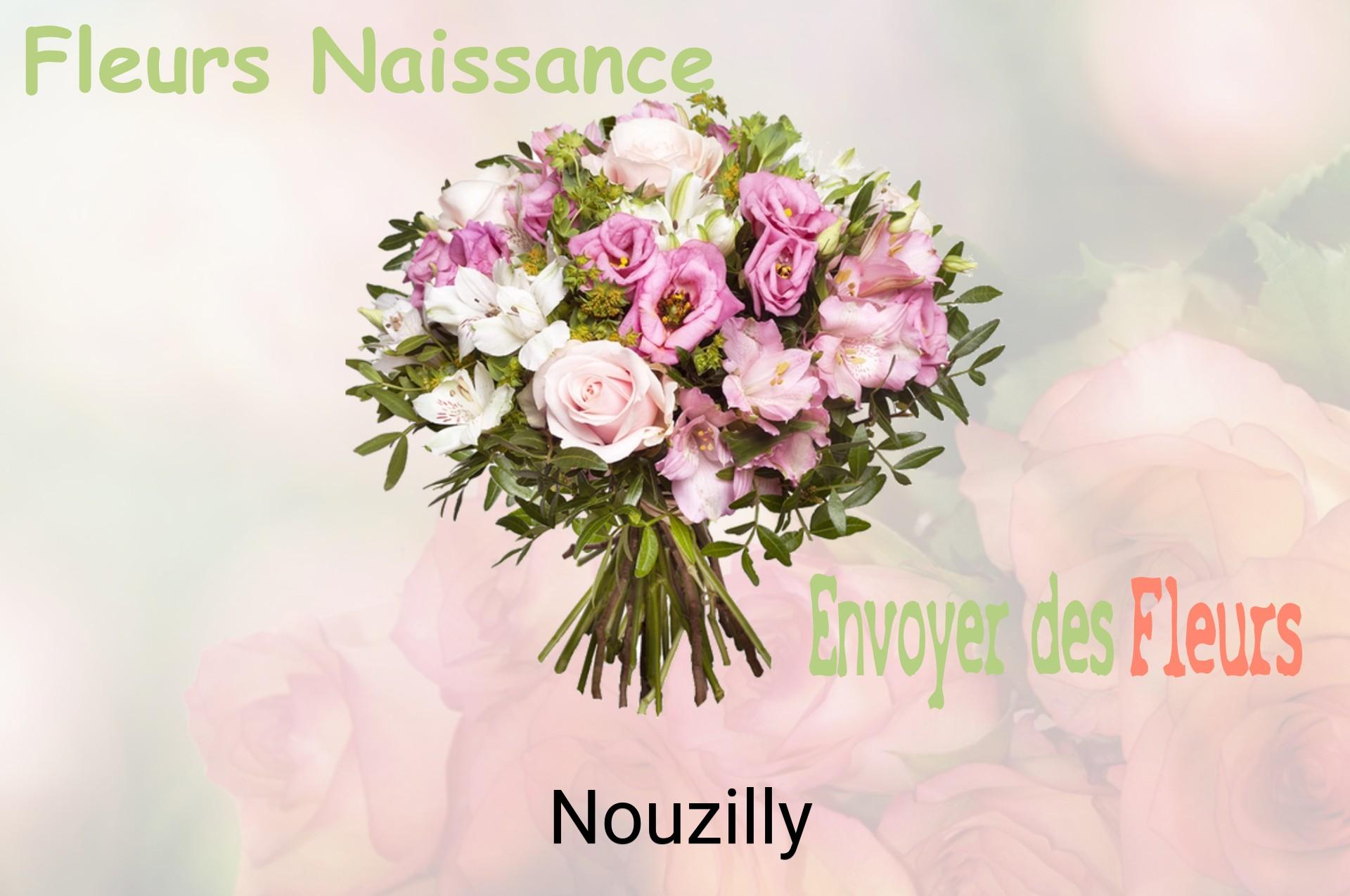 Bouquet de fleurs de naissance livré à Nouzilly