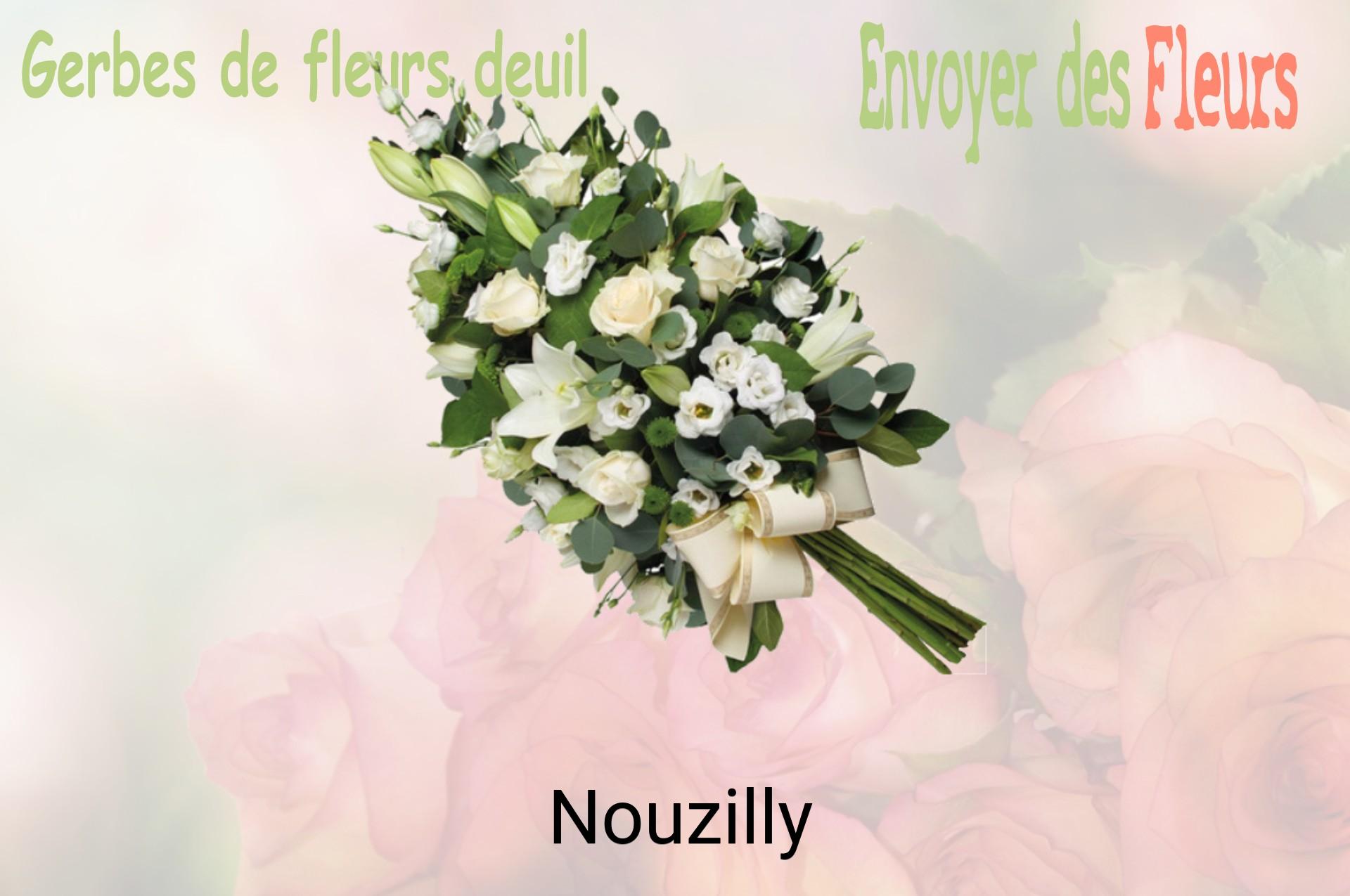Gerbe de fleurs de deuil livrée à Nouzilly